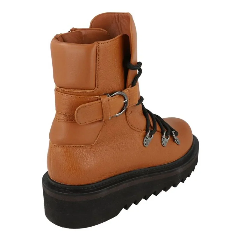 Elimo Lace-Up Leather Boots - Picture 3 of 6